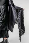 Marc Le Bihan Pleated Draped Closure Sleeveless Asymmetric Jacket