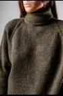 Uma Wang Back Slit Loose Turtleneck Sweater