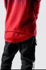 D.HYGEN Gradient Red Textured Layered Hem Long Sleeve T-shirt