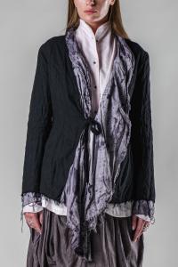 Chiahung Su Fitted Blazer with Scarf Collar