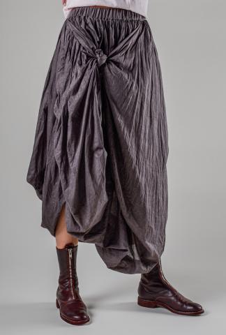 Chiahung Su Vintage Fabric Draped Knot Skirt
