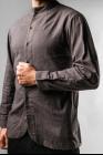 Chiahung Su ELIXIR SPECIAL EDITION: Vintage Fabric Mandarin Collar Overshirt with Pockets
