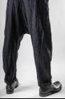 Chiahung Su ELIXIR SPECIAL EDITION: Treated Vintage Fabric Tapered Drop Crotch Trousers