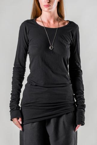 Rundholz Elongated Partially Double-layered Long Sleeve T-shirt