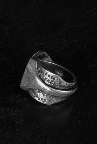 Tobias Wistissen Sterling Silver Hidden Writing Twin Spinner Ring
