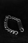 WERKSTATT Munchen M2305 Sterling Silver Bracelet Curb Chain Name Tag