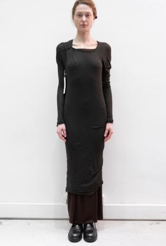 Marc Le Bihan Asymmetric Draped Long Dress