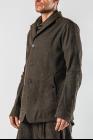 D.HYGEN Mud Dyed Cotton High-neck Jacket