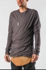 D.HYGEN Double Layered Twisted Long Sleeve T-Shirt