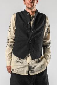 Aleksandr Manamis Textured Two-fabric Waistcoat