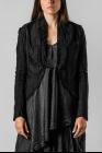 Marc Le Bihan Ribbon Closure Panelled Curved Jacket