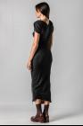 Marc Le Bihan Lace Gathered Pleated Asymmetric Slim Dress