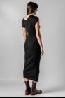Marc Le Bihan Lace Gathered Pleated Asymmetric Slim Dress