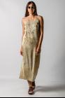 UMA WANG Anaya Coffee Stained Silk Dress