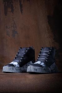 Boris Bidjan Saberi BAMBA1.1 Object Dyed Ankle High-Top Sneakers