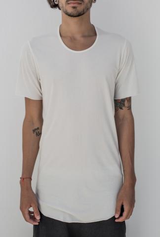 Lost&Found Panelled Curved Hem T-shirt