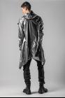 Leon Emanuel Blanck Anfractuous Distortion Curved Hooded Rain Coat