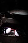Rigards RG1038ST Vintage Black Frame / Clear Lenses + Red Clip On/ Dark Grey Lenses (copy)