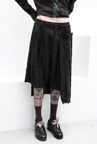 Ziggy Chen Fabric Attachment Loose Shorts