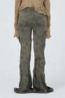 Chia_Hung Su Distressed Knit Flare Trousers