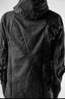 Leon Emanuel Blanck Anfractuous Distortion Hooded L-Jacket with frayed hems
