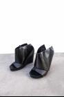 Peter Non Patent Leather Open Toe Wedge Heels