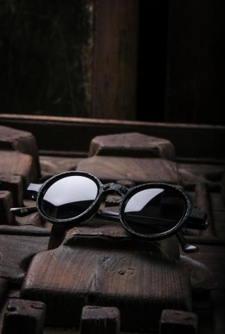 Rigards RG0130SE Horn & Copper Plastron Treated Sunglasses