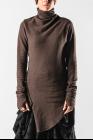 Marc Le Bihan Pleated Asymmetric High-neck Sweater