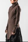 Marc Le Bihan Pleated Asymmetric High-neck Sweater