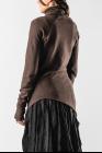 Marc Le Bihan Pleated Asymmetric High-neck Sweater