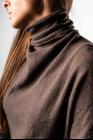 Marc Le Bihan Pleated Asymmetric High-neck Sweater