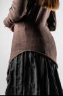 Marc Le Bihan Pleated Asymmetric High-neck Sweater
