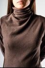 Marc Le Bihan Pleated Asymmetric High-neck Sweater