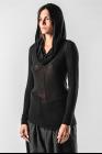 Marc Le Bihan Draped Hooded Long Sleeve T-shirt