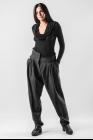 Marc Le Bihan Asymmetric Pleated Tapered Trousers