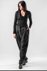 Marc Le Bihan Asymmetric Pleated Tapered Trousers