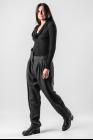 Marc Le Bihan Asymmetric Pleated Tapered Trousers