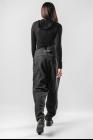 Marc Le Bihan Asymmetric Pleated Tapered Trousers