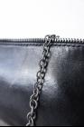 Simona Tagliaferri Metal Reinforced Calf Leather Pochette with Chain
