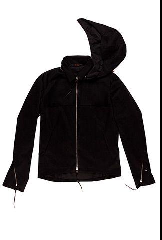 M.A+ 4 pocket detachable hood biker jacket