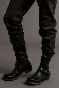 MA+ goodyear tall buckle back zipper boots
