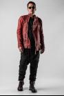 Boris Bidjan Saberi J4 Body Molded Double-zip Leather Jacket