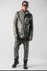 Boris Bidjan Saberi ZIPPER22.1 80gr Primaloft Padded Ninja Hood Leather Jacket