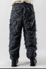 Aleksandr Manamis Textured Embroidered Button Taper Trousers