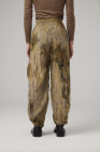 Chia_Hung Su Hand Woven Tie Dye Cropped Trousers