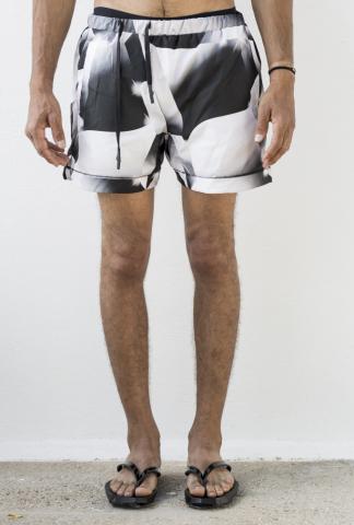 11 By BBS Chrome effect print swimshorts