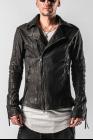 D.HYGEN Textured Calf Leather Biker Jacket