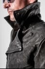 D.Hygen Textured Calf Leather Biker Jacket