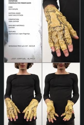 Leon Emanuel Blanck Fingerlesse Five Finger Gloves