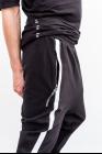 11 By BBS FUP1 Low-crotch White Stripe Joggers